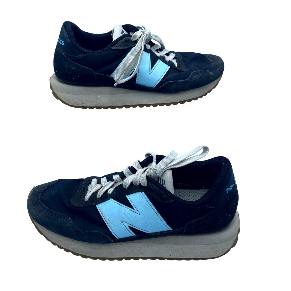New Balance 237 WS237GD Unisex W7.5/M6 Running Athletic Shoes Black Blue Sneaker